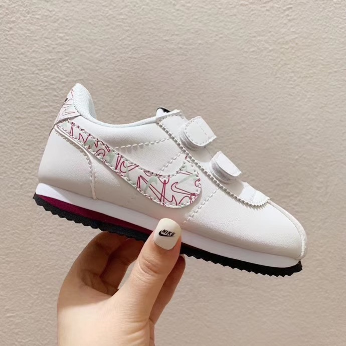 New color color Nike Abang leather noodle children_s sports shoes 22-35-a095ce4e